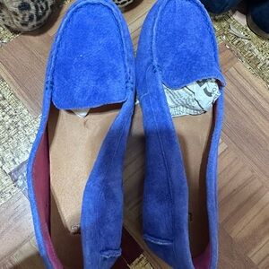 UGG Blue Suede Loafers with Classic Silhouette